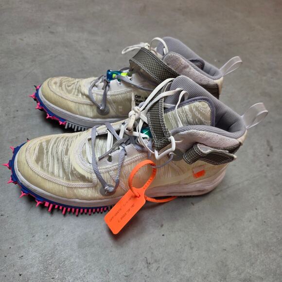 Off White Nike Spiked Running Shoes US 11 White Track main image 5